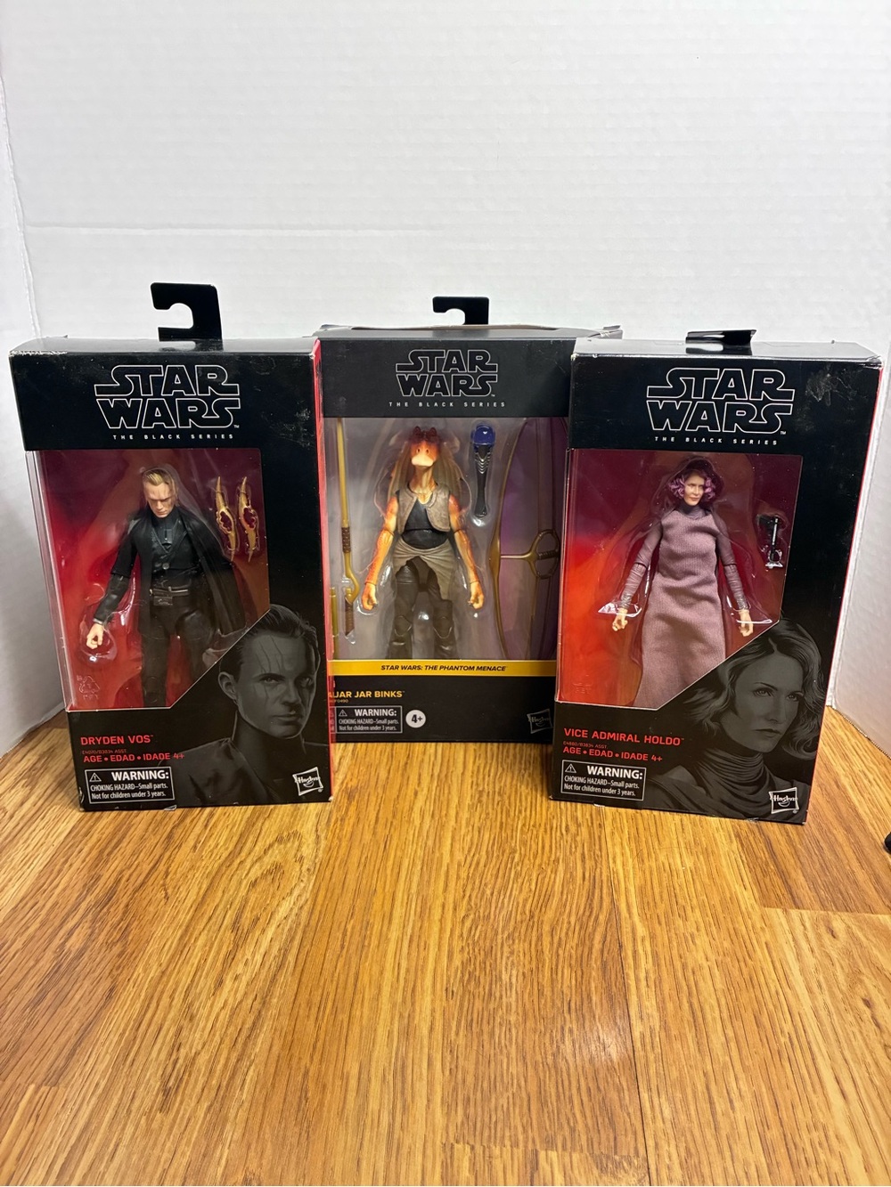 Star Wars Black Series Bundle Jar Jar Binks, Dryden Vos, Vice Admiral Holdo Lot